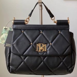 Badgley Mischka purse strap vegan leather faux